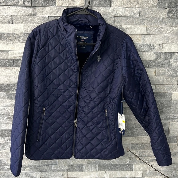 New U.S polo assn. quilted jacket size M - Picture 3 of 6